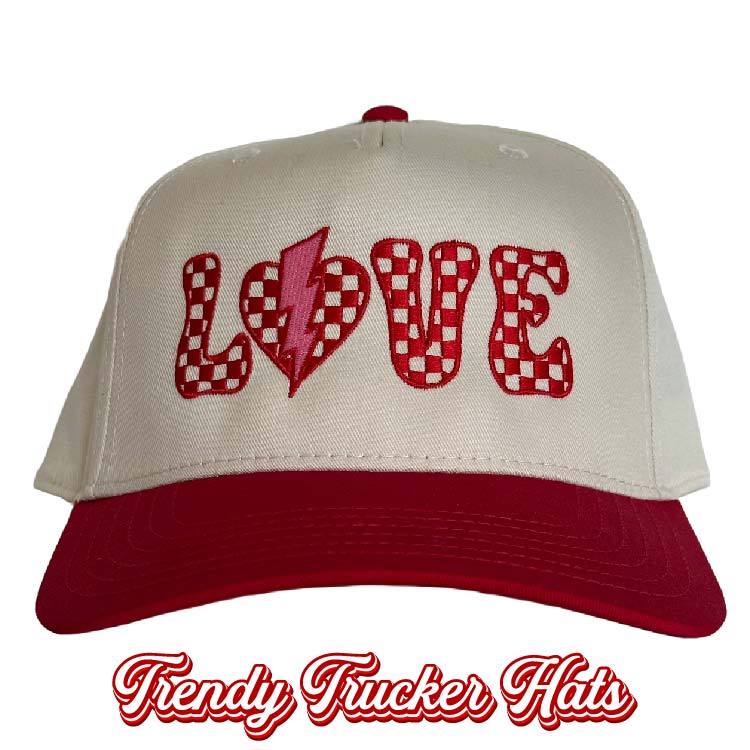 Love Checkered Classic Snapback