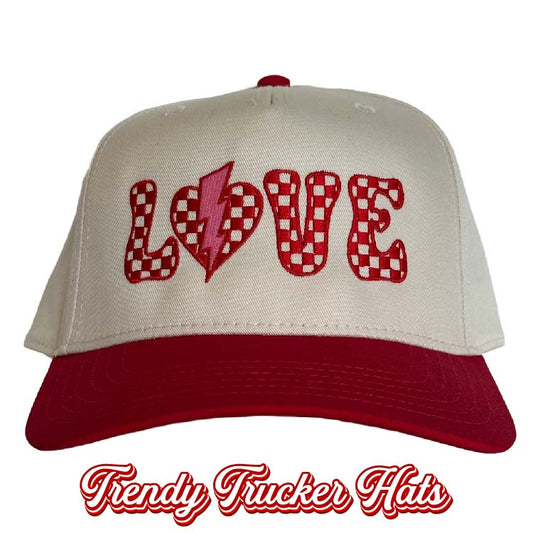 Love Checkered Classic Snapback