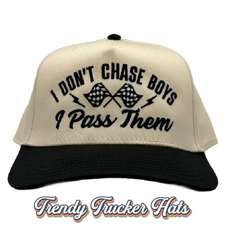 I Dont't Chase Boys I Pass Them Classic Snapback