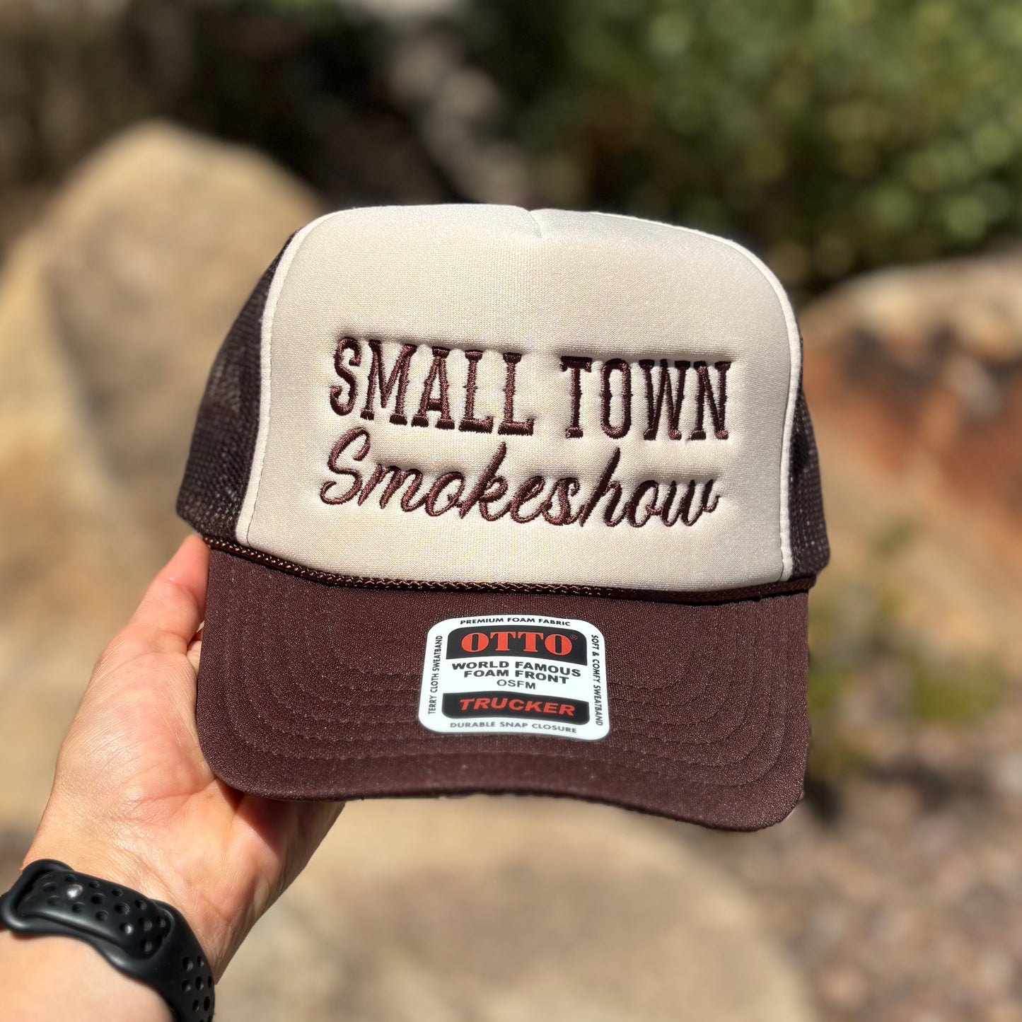 Small Town Smoke Show Foam Trucker Hat