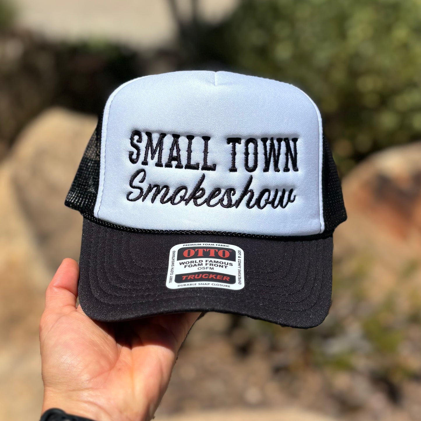Small Town Smoke Show Foam Trucker Hat