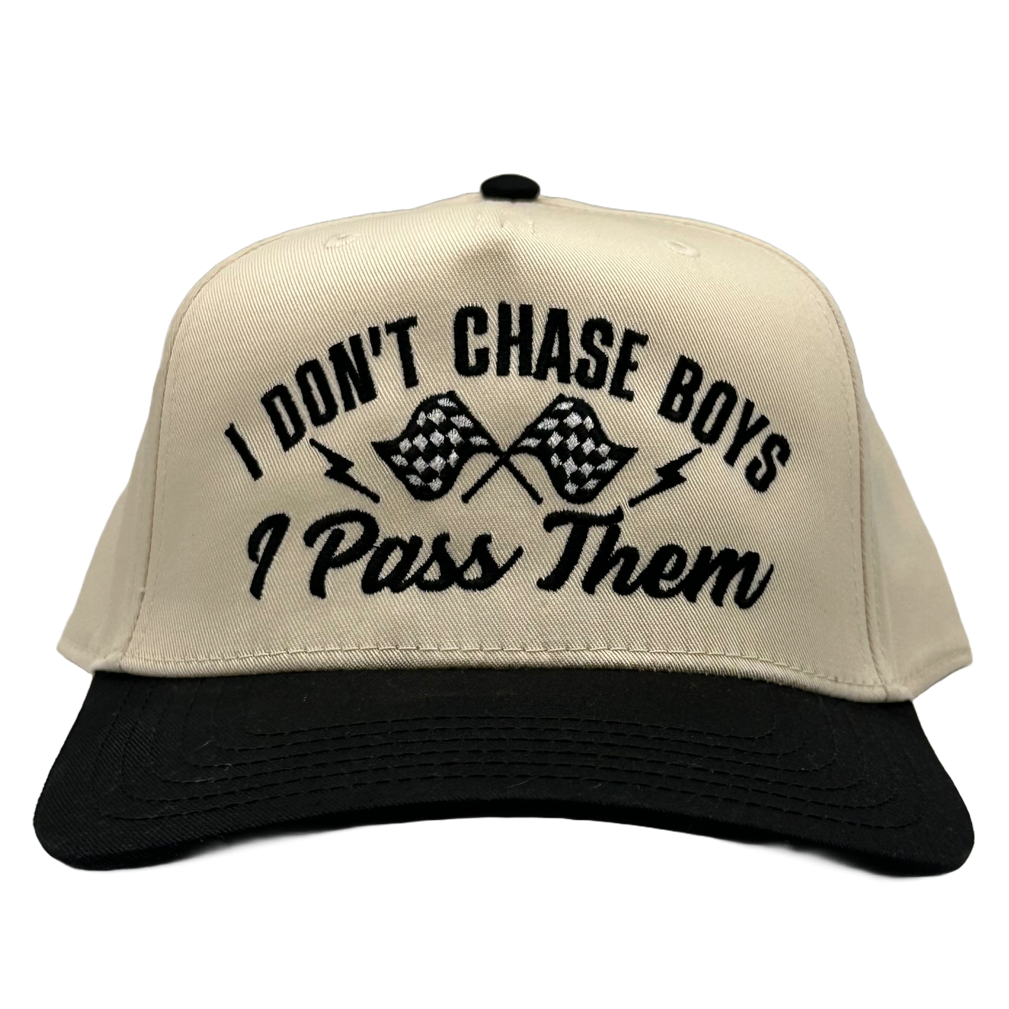 I don't chase boys I pass them Classic Snapback