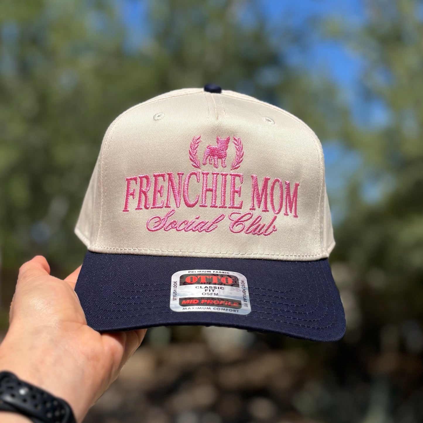 Frenchie Mom Social Club Classic Snapback