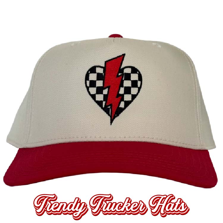Checkered Heart Classic Snapback