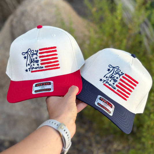God Bless America Flag Classic Snapback