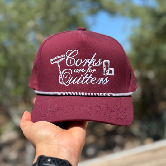 Corks are for Quitters Performance Snapback