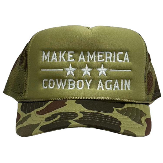 Make America Cowboy Again Foam Trucker Hat